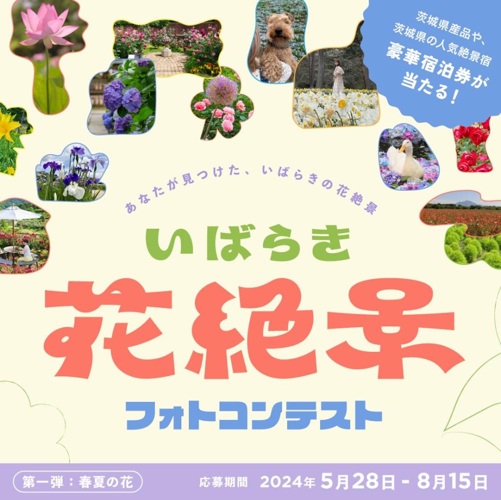いばらき花絶景フォトコンテスト2024募集開始！茨城県の#花絶景をInstagramで投稿してください！受賞者には茨城の魅力が詰まった豪華賞品をプレゼント。を見る