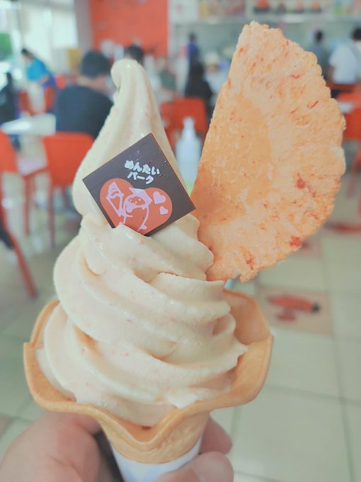 かねふくめんたいパーク大洗で明太ソフトクリーム!つぶつぶ食感とアイスの甘さが絶妙にマッチ!を見る