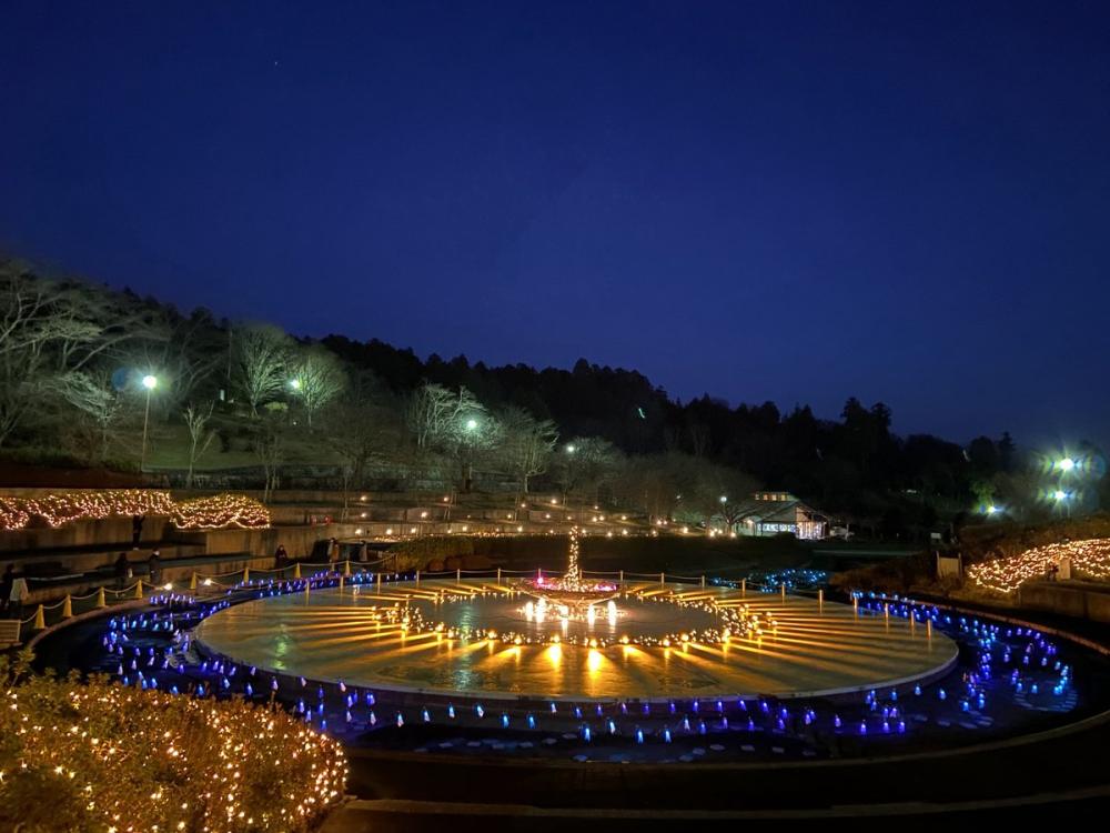 12/25㈭まで静峰ふるさと公園（那珂市）でイルミネーション「花ホタルのもり」開催中！今年はメインオブジェがパワーアップ♪を見る