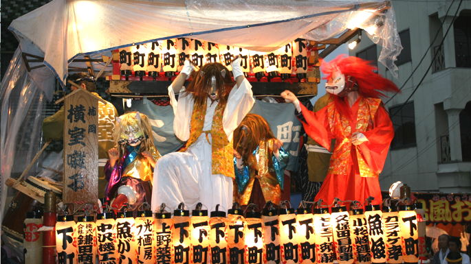 柿岡のおまつり「八坂神社祇園祭礼」