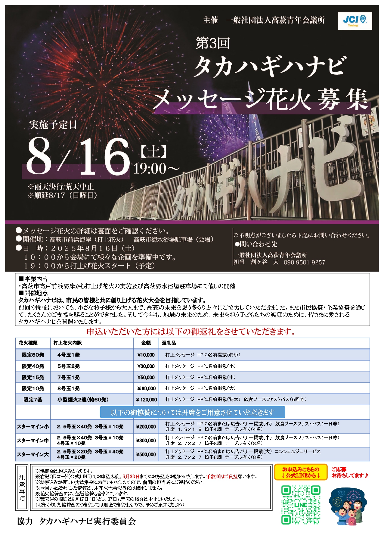 第3回タカハギハナビ2025