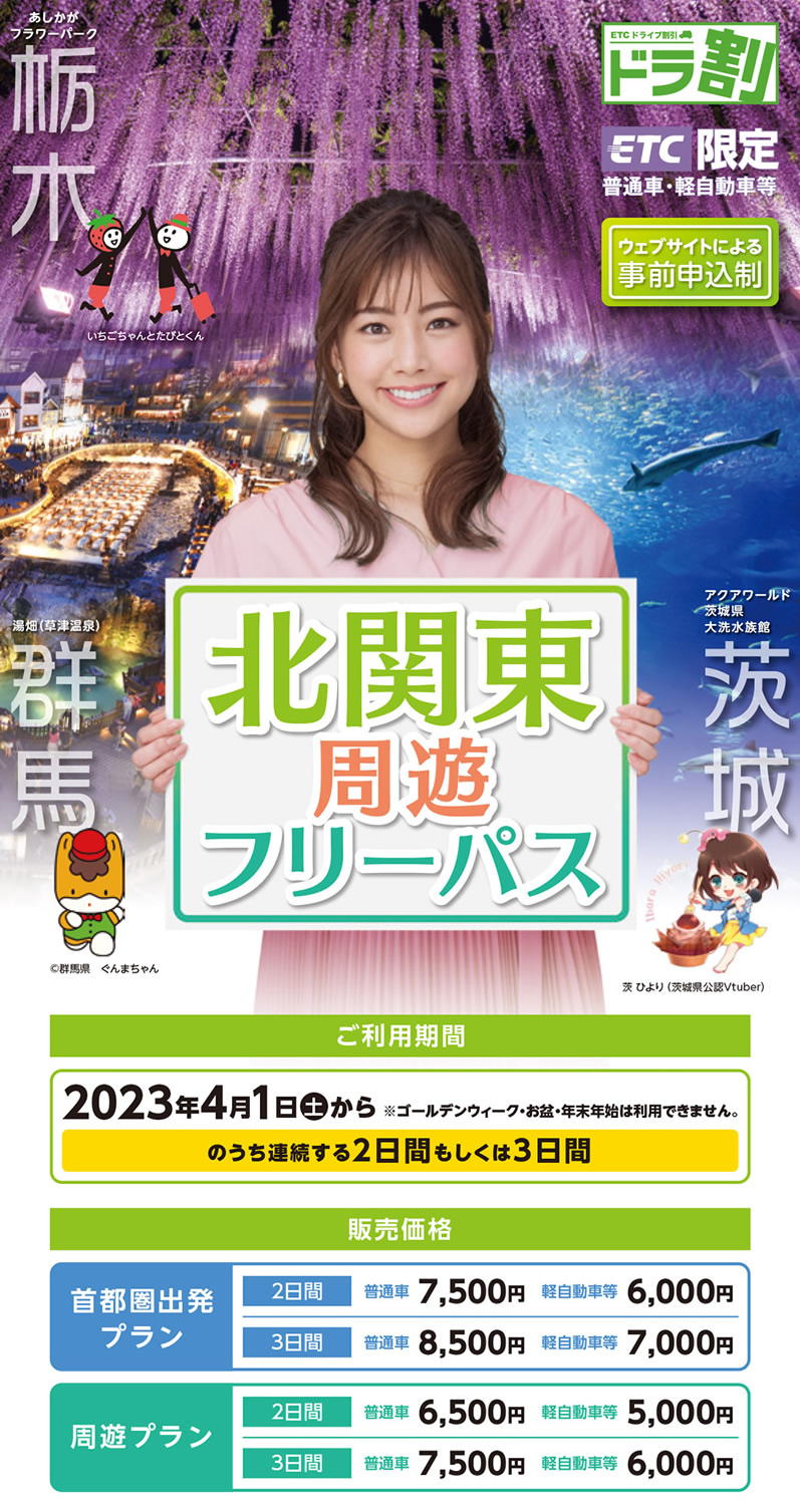 ドラ割『北関東周遊フリーパス』01
