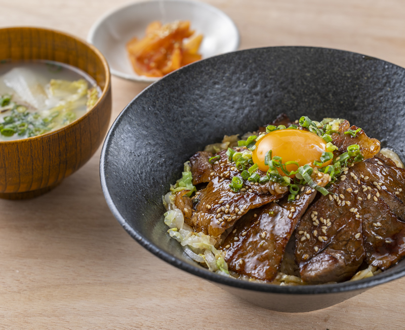 常陸牛 焼き牛めし丼定食