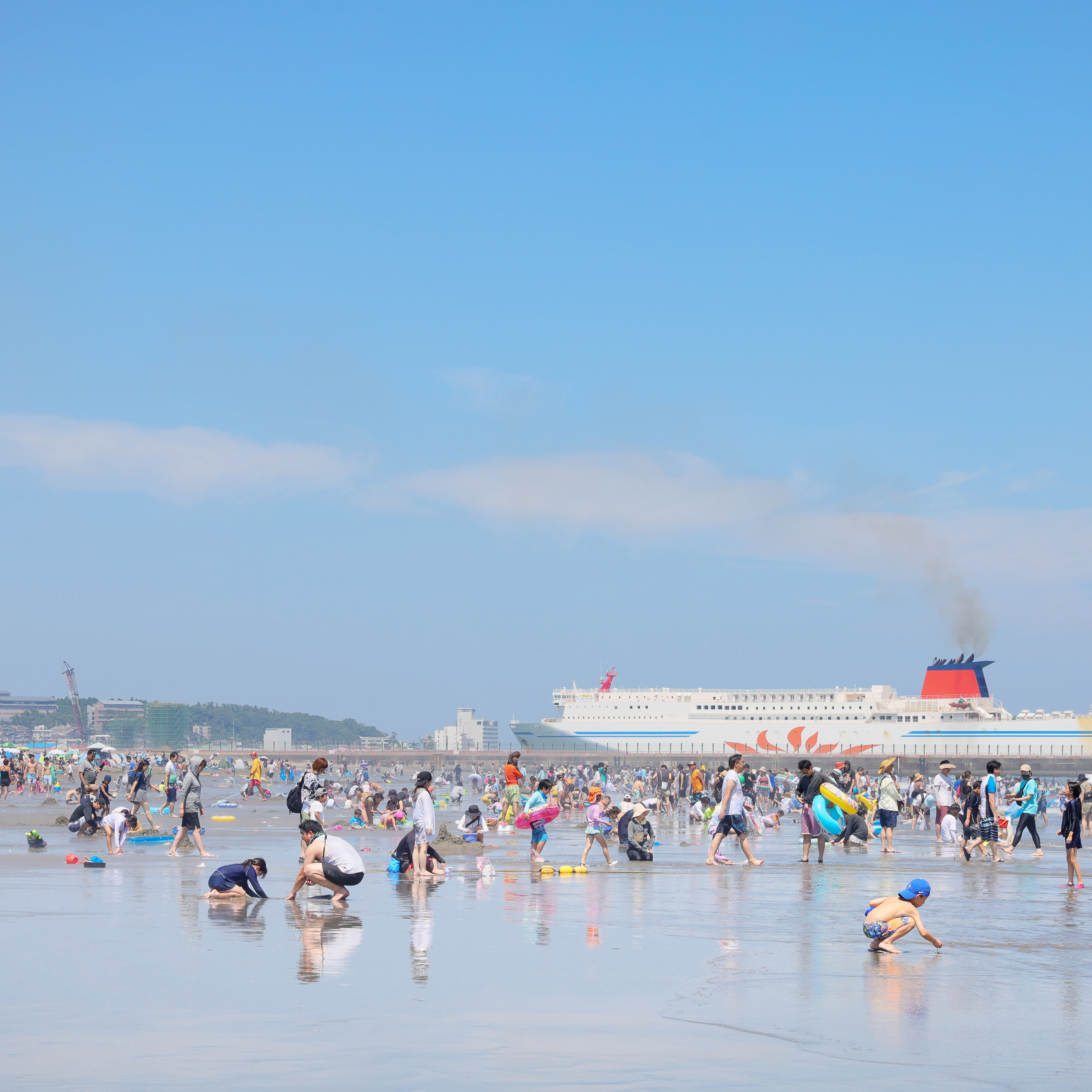 大洗_潮干狩り(海水浴）_正