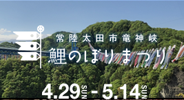 常陸太田市竜神峡　鯉のぼりまつり