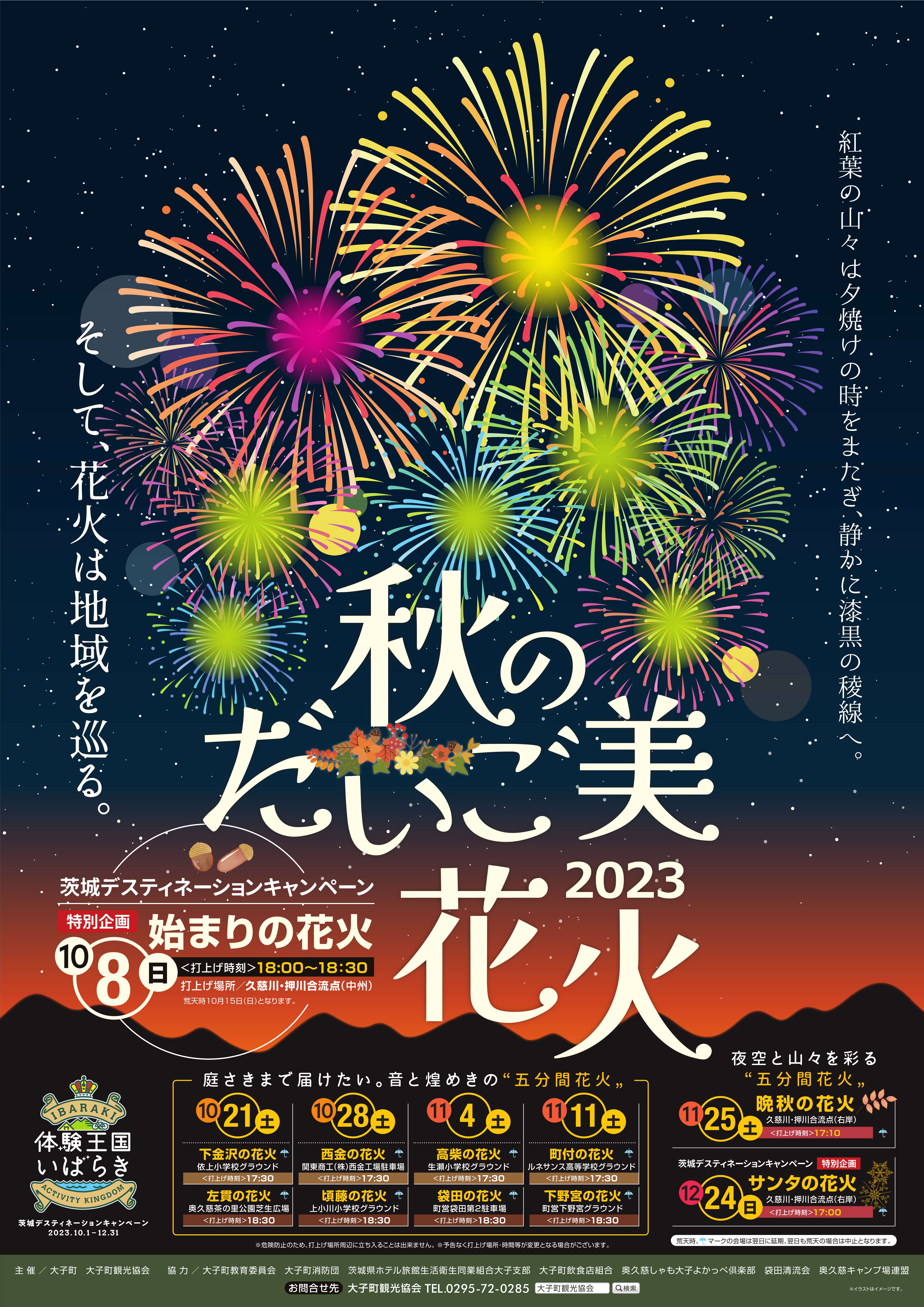 秋のだいご美花火