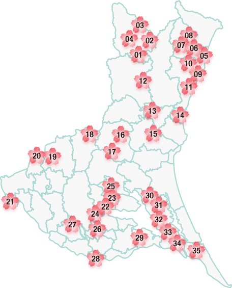 茨城県さくら地図2024