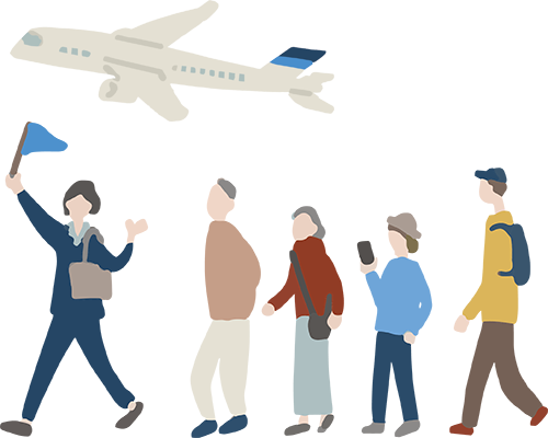 団体旅行客