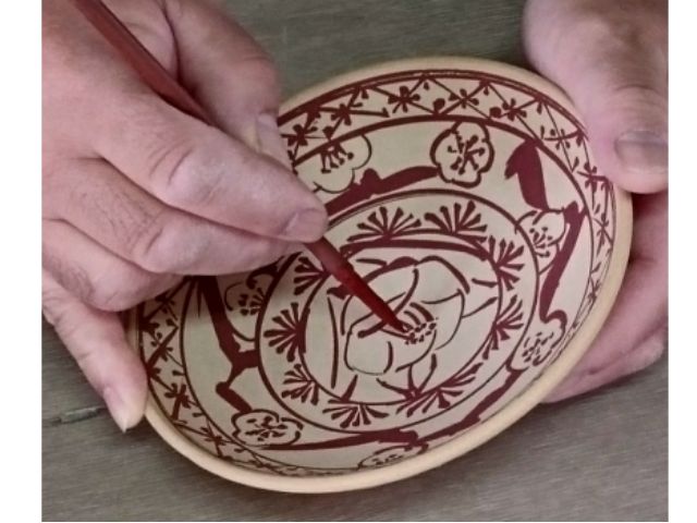 つくば陶芸教室_絵付け