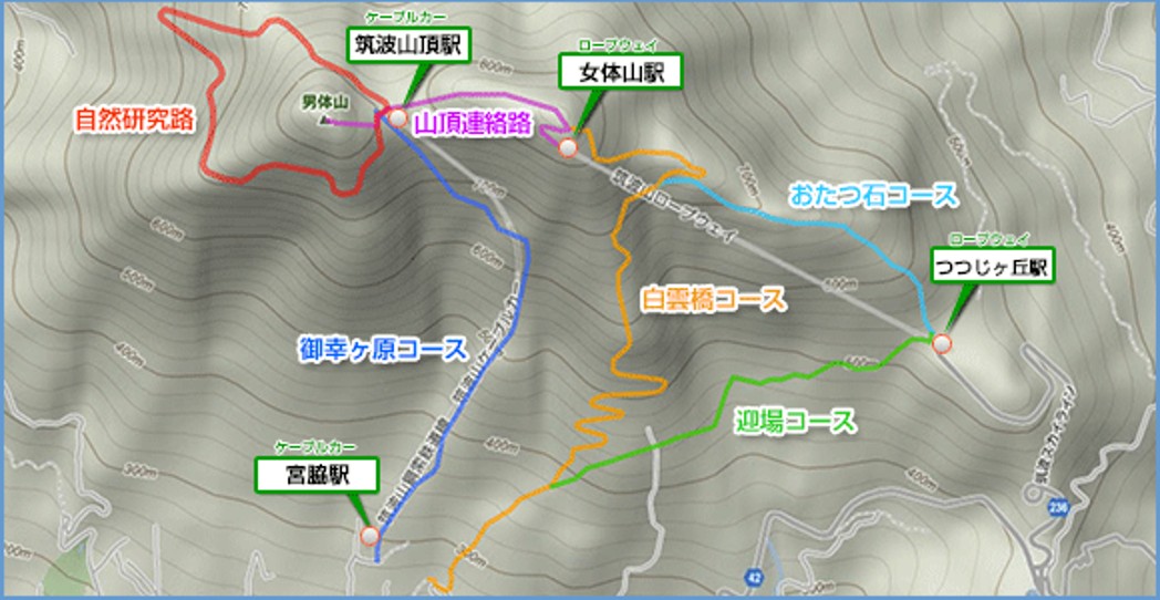 登山コース一覧