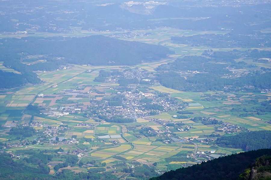 筑波山_女体山から見る石岡方面の景色