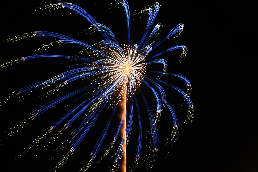 夜空を彩る花火