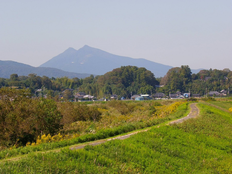 筑波山と里山風景
