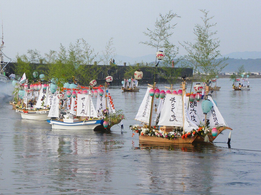 大津の盆船流し01