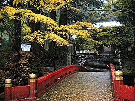 花園神社正面の橋
