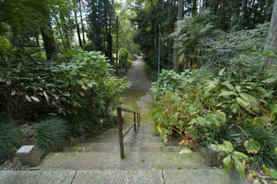 観音寺 参道と山道