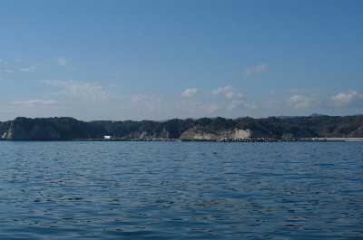 平潟漁港(船から）