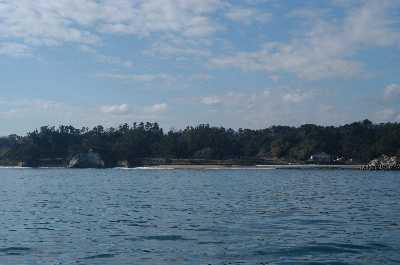 長浜海岸(船から）
