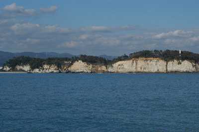 川尻海岸(船から）