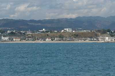 河原子海水浴場(船から）