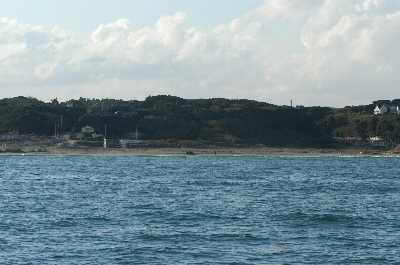 滝浜海岸(船から）