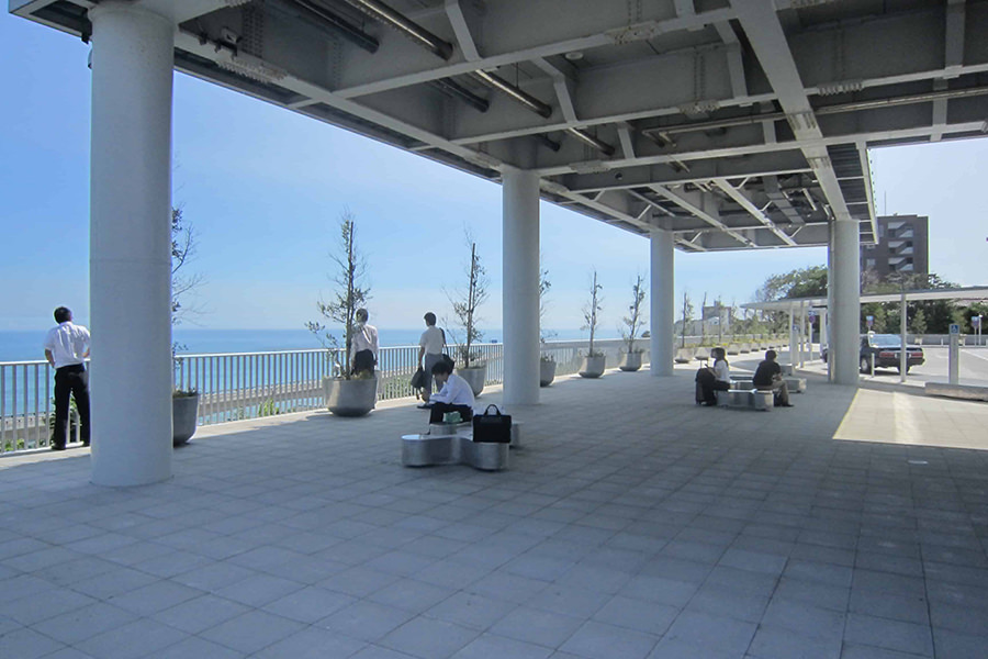 日立駅海岸口駅前広場