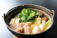 これからの季節に美味しい奥久慈軍鶏の軍鶏鍋も注目の逸品!