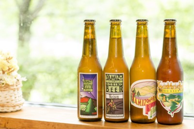 「やみぞ森林のビール」は現在4種類。ラガーからエールまで、お好みに合わせてどうぞ♪ 