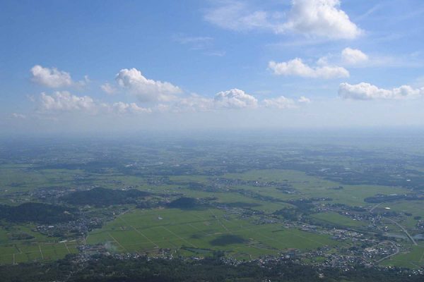 女体山山頂からの眺め