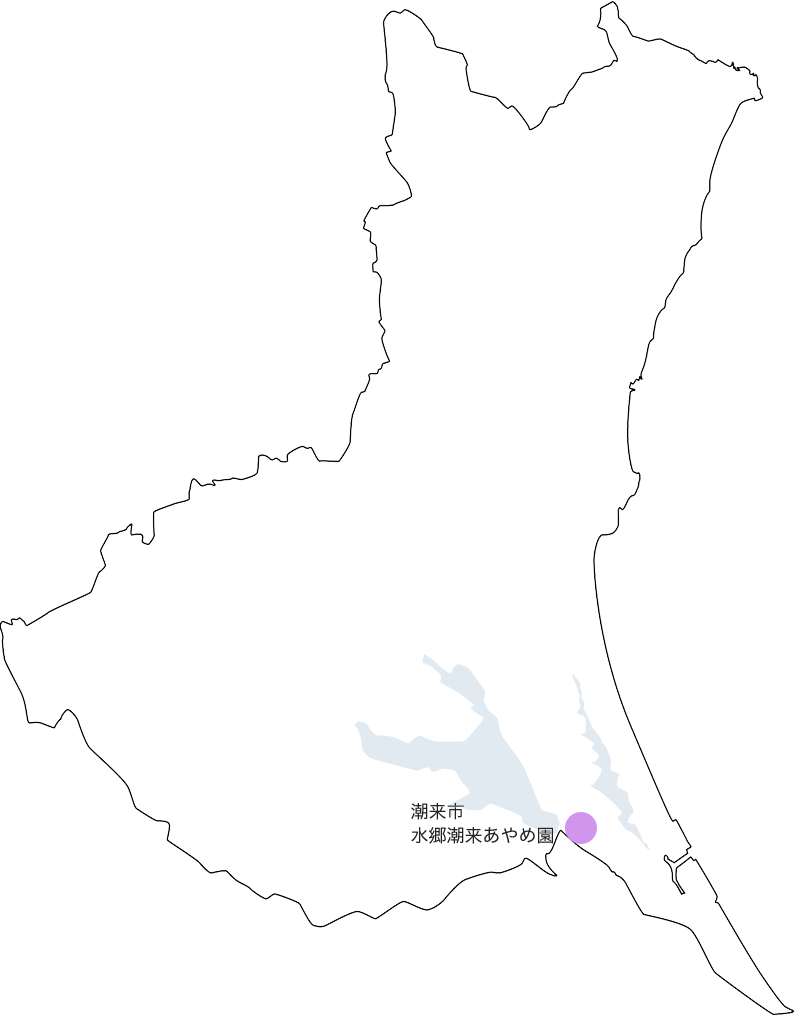 水郷潮来あやめまつり地図